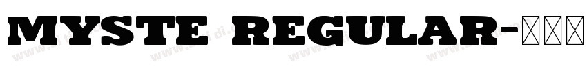 Myste Regular字体转换